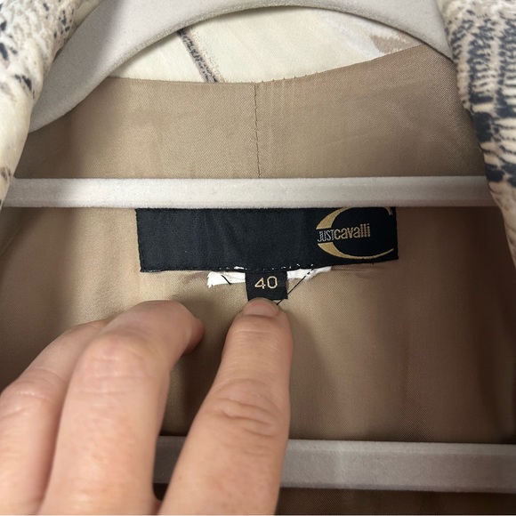 Just Cavalli snake print blazer EUC Italian size 40 US 6 EUC - Picture 4 of 6